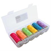 Fine Quilting Thread, 1097m, Brights, 6 Pack Colours